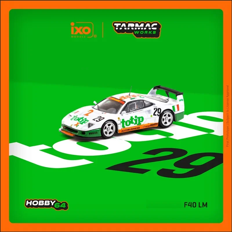 

Tarmac Works 1:64 F40 LM 24h of Le Mans 1994 Race No29 Diecast Model Car