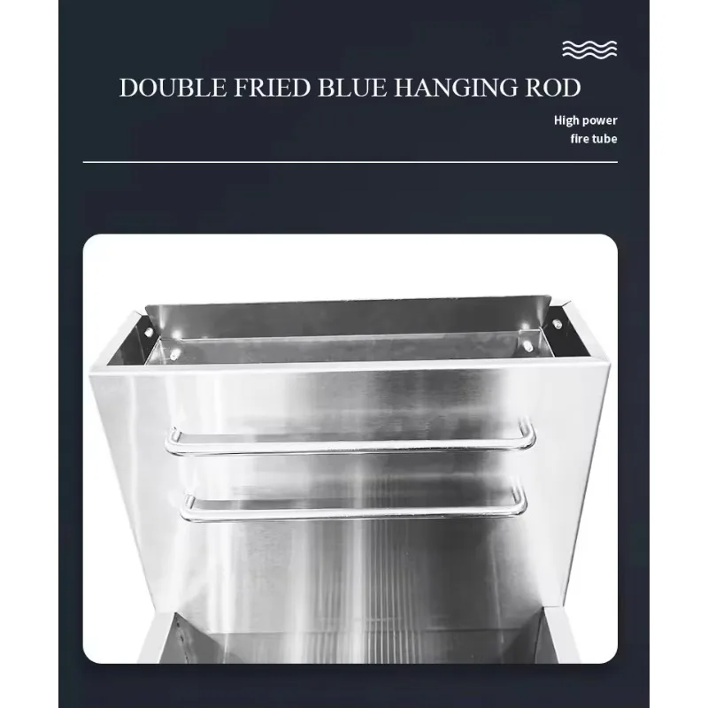 مقالي الغاز العميقة المقلي الدجاج المقلي البطاطس المقلية زيت البطاطس المقلاة آلة الدجاج المقلي لمطعم معدات المطبخ 50L