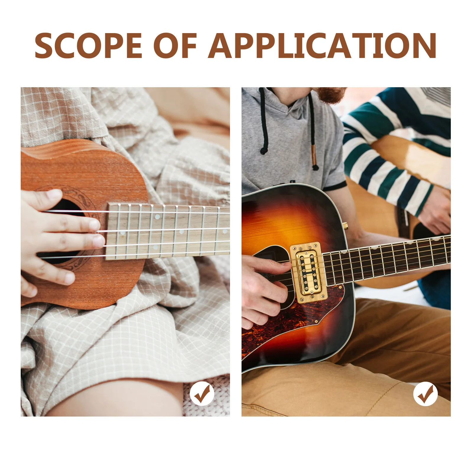 

1Pc Adjustable Ukulele Strap Eye Catching Pattern Comfortable Stay In Place Design Durable Cotton Leather Guitar Accessory