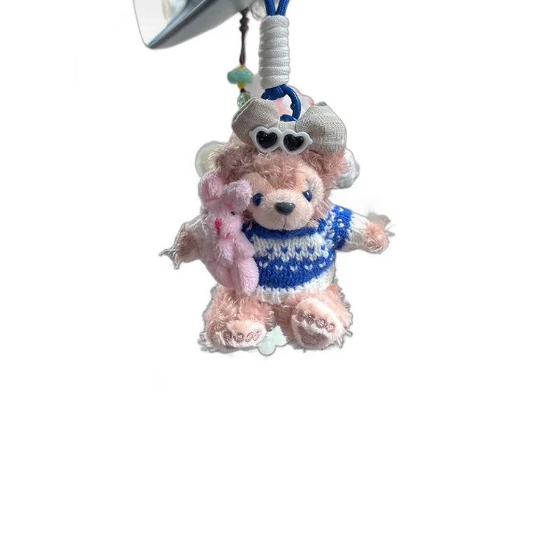 Disney Duffy Doll Kawaii Cute Anime Plush Toy Girl Bag Keychain Pendant Plushie Accessories Backpack Cartoon Decoration Gift