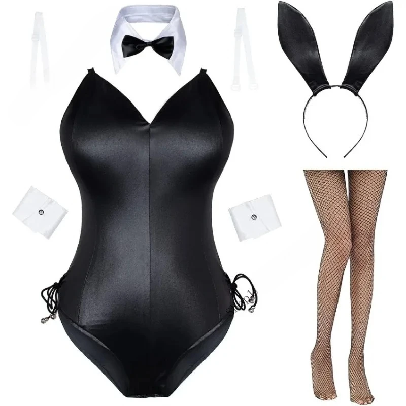 Costume de lapin pour femmes, Costume de fille Senpai Cosplay, Costume de rôle Anime, ensemble de bas une pièce