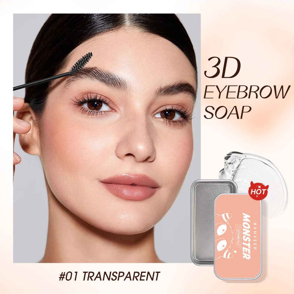 BANXEER-pomada para cejas, Gel para cejas, resistente al agua, de larga duración, a prueba de manchas, secado rápido, jabón para esculpir, Gel para estilismo de cejas, cera para cejas