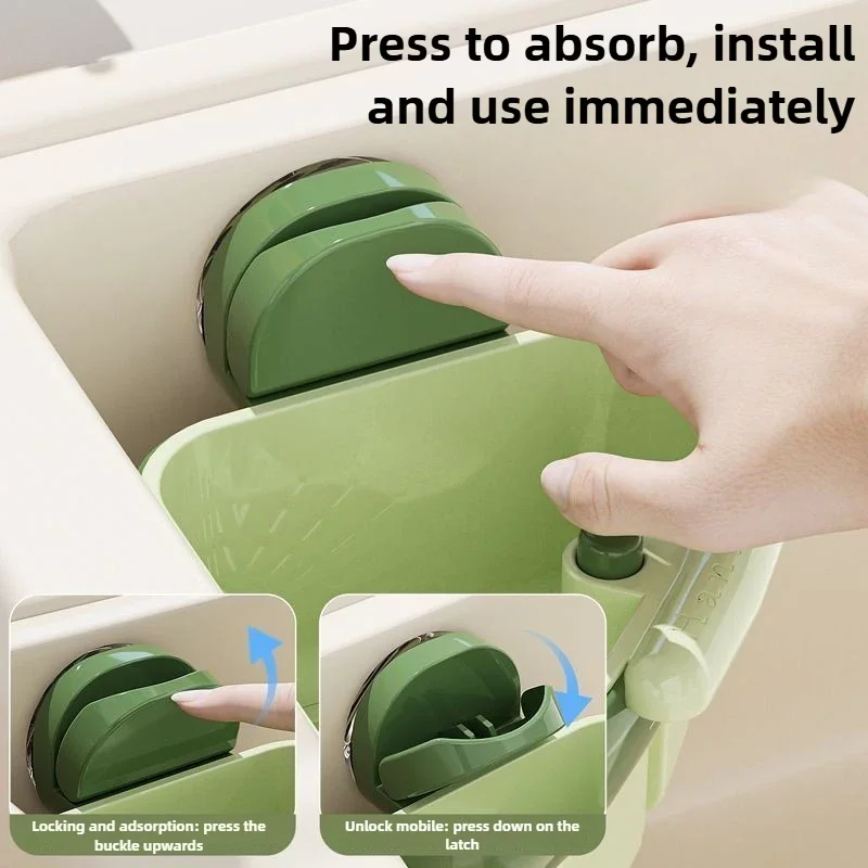 ‌Kitchen Sink Strainer Basket - Corner Fit Design for Easy Installation & Quick Cleaning for Food Waste & Drainage