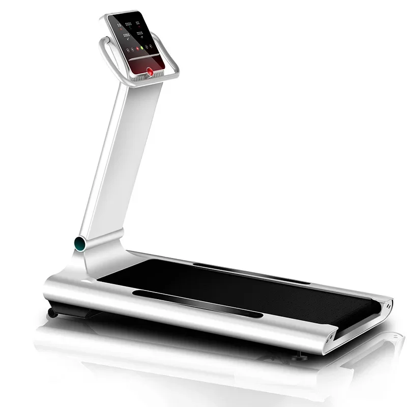 Treadmill, Electric Folding Flatbed Treadmill, Running Fitness Equipment with LED for Home and Gym