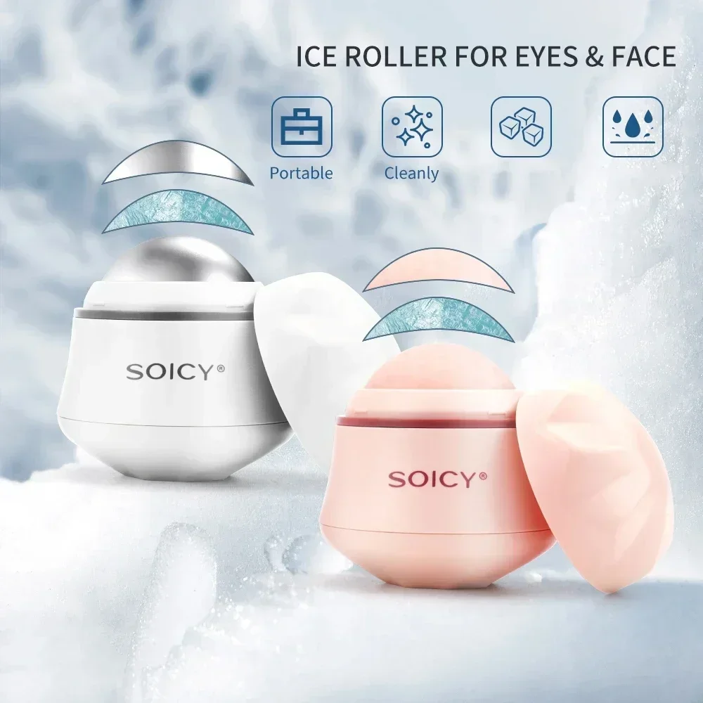 Original Soicy S50 Ice Roller Facial Massager 360 Degree Rotate Cool Skin Eye Massage Roller Face Skin Care