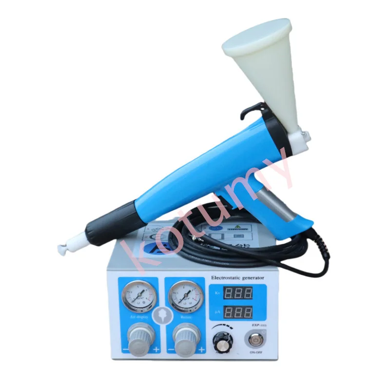 220V 110V Lab Test Electrostatic Powder Coating Machine With Test Cup Powder Coating Spray Gun