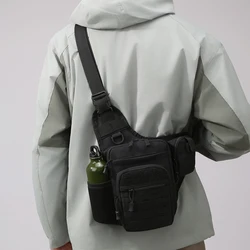 Bolsa de ciclismo al aire libre multifuncional Camping senderismo viaje bolso cruzado táctico ligero Trekking pesca bolso de hombro