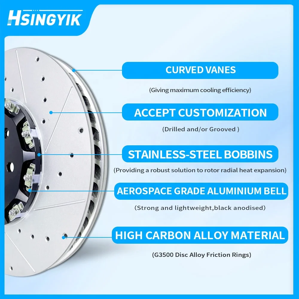 Customize No Noise Upgrade Sport 2 Piece Rotor For 2022 VW Tiguan