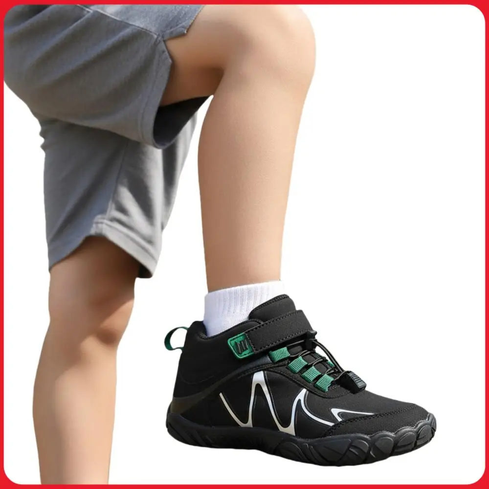 

Kids Winter Snow Boots Waterproof Barefoot Hiking Shoes Non Slip Lightweight Ankle Boots Hiking Boots for Outdoor Sports