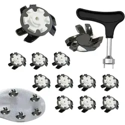 Golf Shoe Spikes 12pcs Anti Slip Golf Shoe Spikes Golf Cleat Golf Shoe Spikes Replacements Training Parts Golf Shoe Spikes