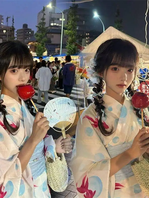 

Традиционное японское кимоно для фотосессий: модная этническая одежда для девушек из полиэстера, эксклюзивно онлайн
