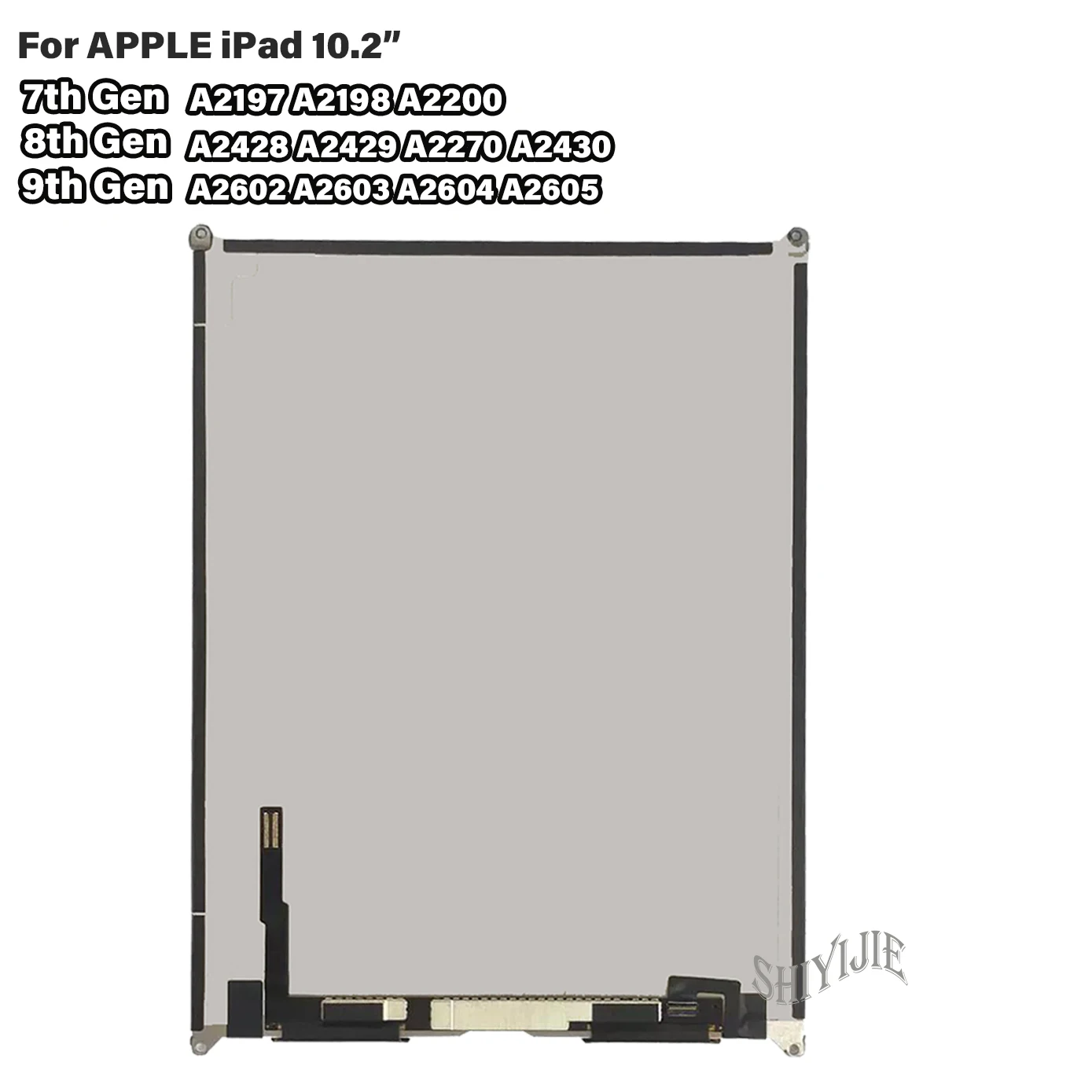 LCD For iPad 10.2 2019 7th Gen A2197 A2200 For iPad 10.2 8th 2020 A2270 /9th A2602 A2603 Touch Screen Glass Display Replacement