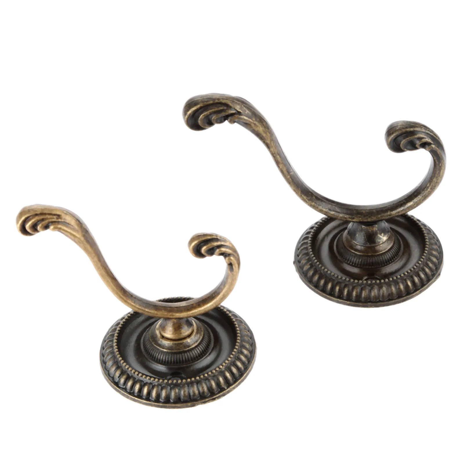 1Pc Antique Door Hanger Hooks Vintage Bathroom Wall Hanger Hats Bag Keychain Zinc Alloy Hook Coat Wall Hooks with Screws