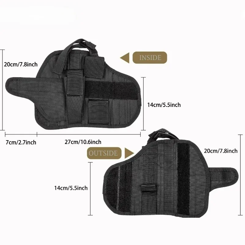 Universal Left Right Hand Gun Holster Tornado Drop Leg Thigh Holsters Hunting Airsoft Glock Handgun Pistol Holder Waist Bag - view 5