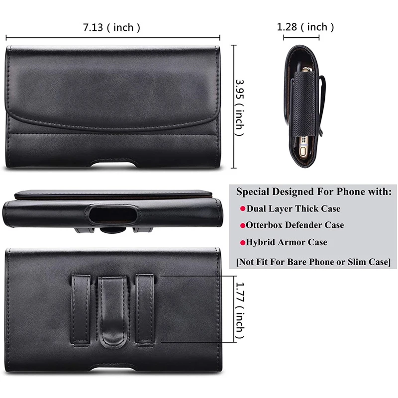 For HTC Desire 22 21 Pro Magnetic Pouch Phone Leather Case For Desire 20 19 12 Plus 650 728 628 Belt Waist Bag Card Wallet Cover