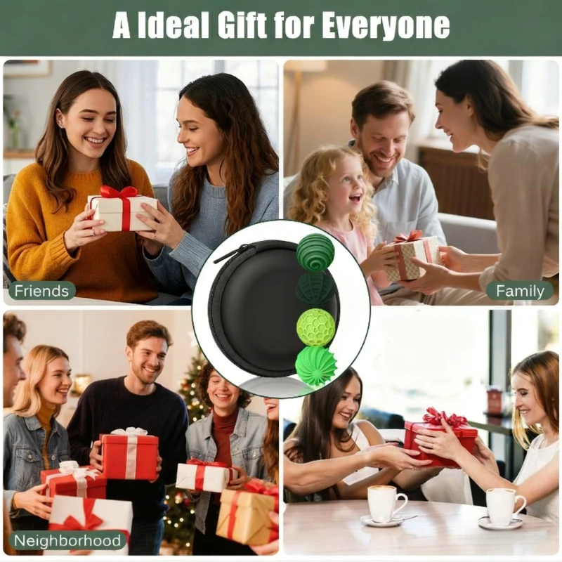 كرة تخفيف التوتر المغناطيسية المصنوعة من السيليكون، لعبة تخفيف التوتر المحمولة، أداة تهدئة للأشخاص الذين يعانون من التوحد وADHD