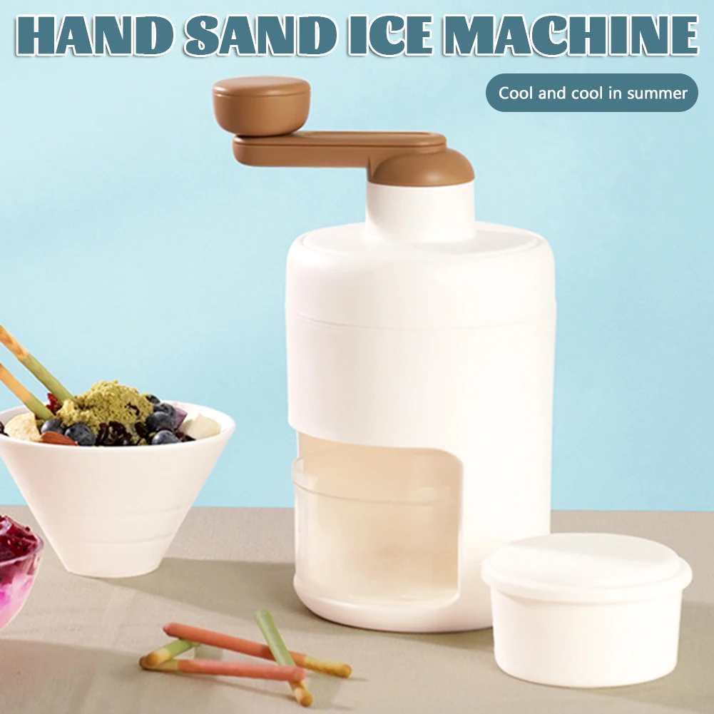 Portable Mini Hand-Cranked Ice Crusher Manual Ice Machine Fast Ice Crushing for Home Kitchen Bar Small Ice Crusher Blenders Tool