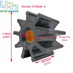 Marine Flexible Water Pump Impeller For Jabsco 18786-0001 CAT 7E-3022 9Y5427 DETROIT 23502086 Caterpillar 9Y5427 7E-3022
