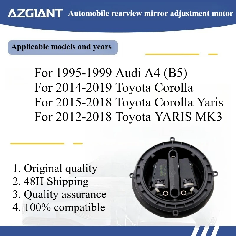 

Azgiant Car rearview mirror lens glass adjustment motor module for 2015-2018 Toyota Corolla Yaris/YARIS MK3 3PIN Original parts