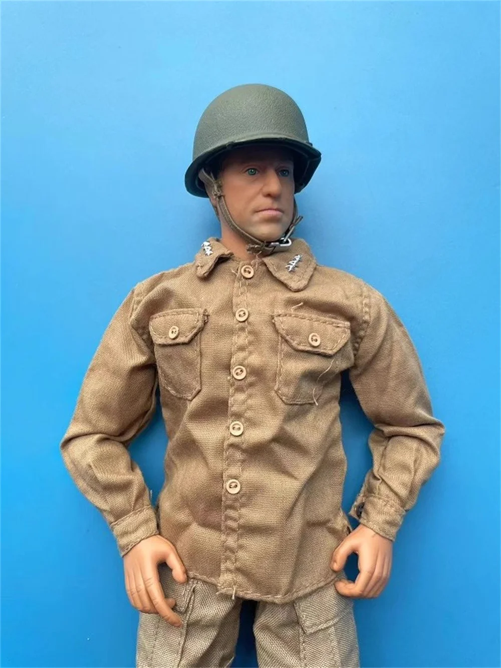 Najlepiej sprzedający się model w skali 1/6 DML WWII US. Strój żołnierza: koszula, płaszcz, topy, akcesoria dla figurki akcji 12 cali DID COO BD001, DIY
