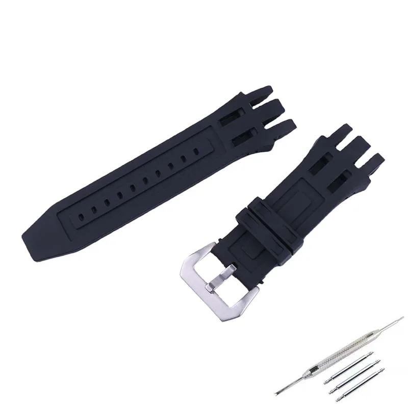 

26mm men's rubber watch strap accessories for Invicta Pro Diver black watch strap women's sports silicone wristband bracelet