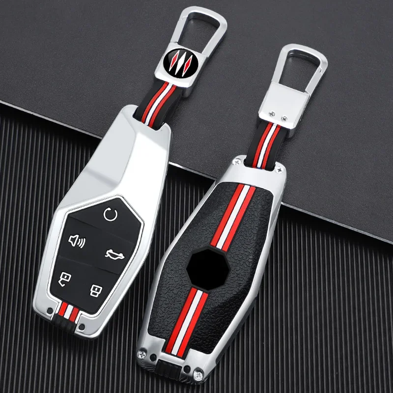 

Zinc alloy 5 Buttons Car Key Case Cover Bag For MG ONE 2022 2023 2024 Keyless Entry Smart Remote Key Protection Shell