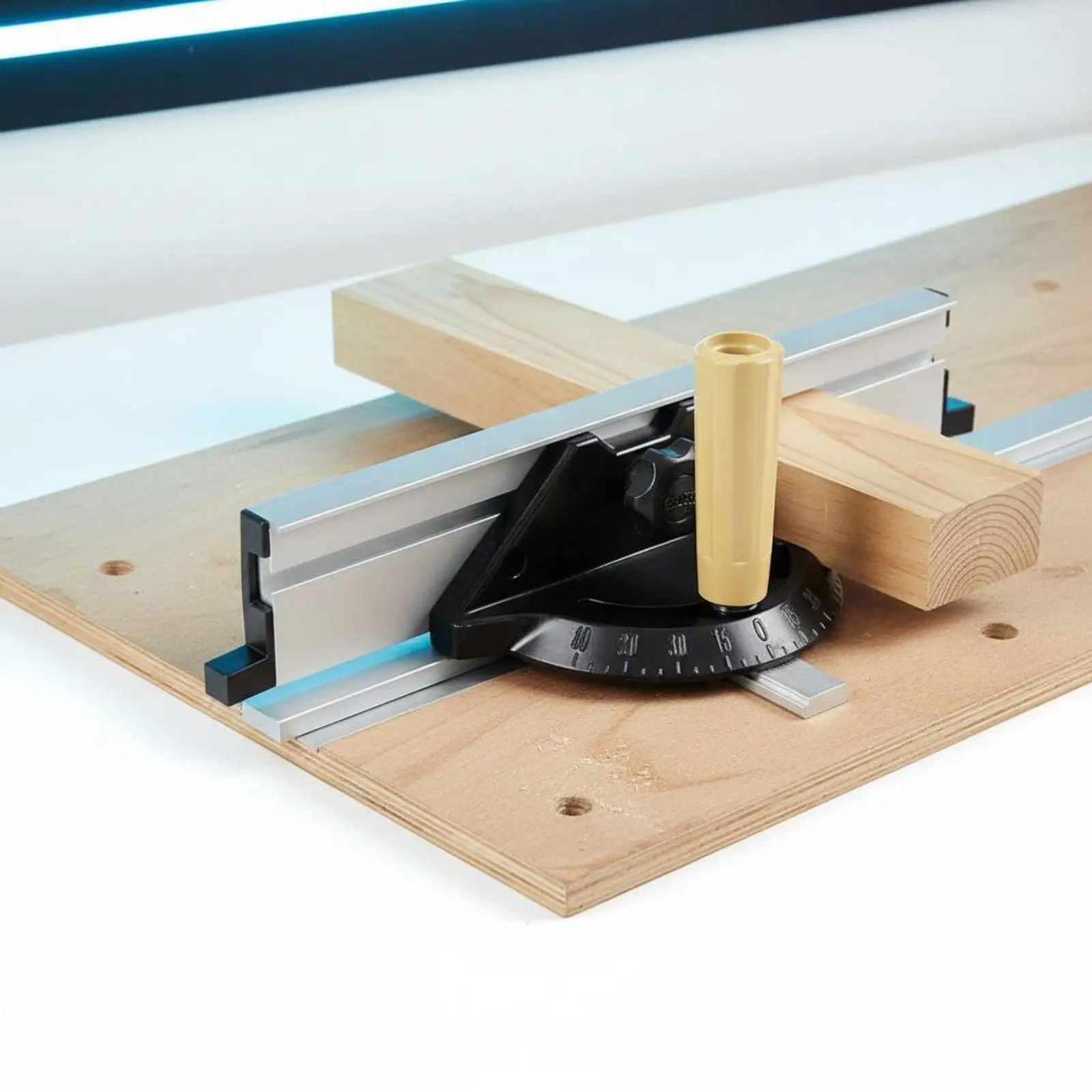 Miter Gauge Enlarged Fence Accessory Angle Tool for Adjustable Table Saw and Bench Circular Saws