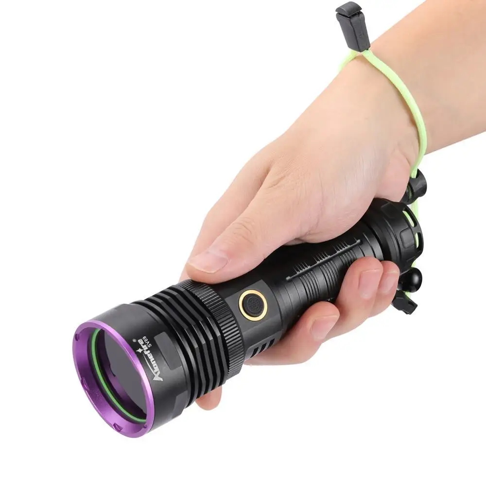 25W High Bright 365nm LED Ultraviolet Flashlight Ultra Violet UV Torch Pet Urine Stain Detector Tools Cat Moss Fungus Detection