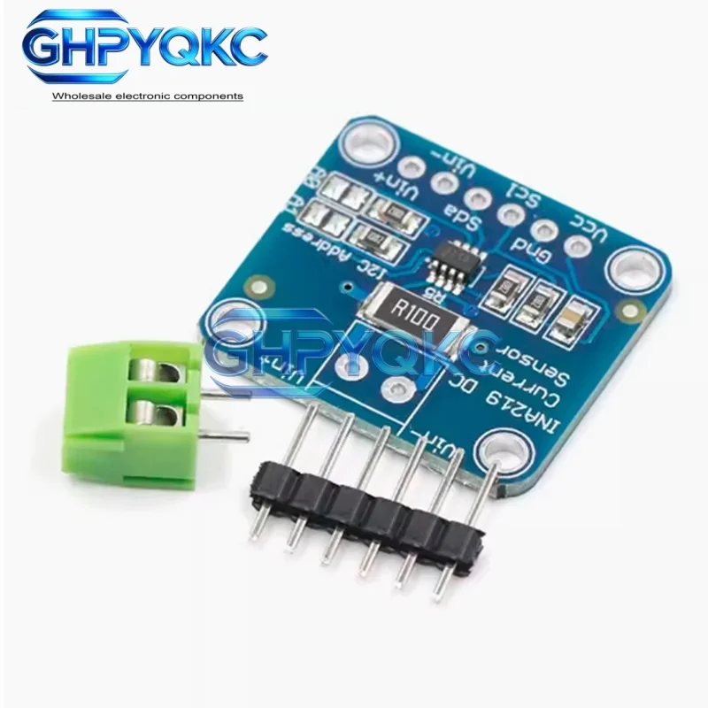 GHPYQKC MCU-219 INA219 I2C-Anschluss Nullverschiebung Bidirektionales Stromversorgungs-Überwachungssensormodul MCU INA 219