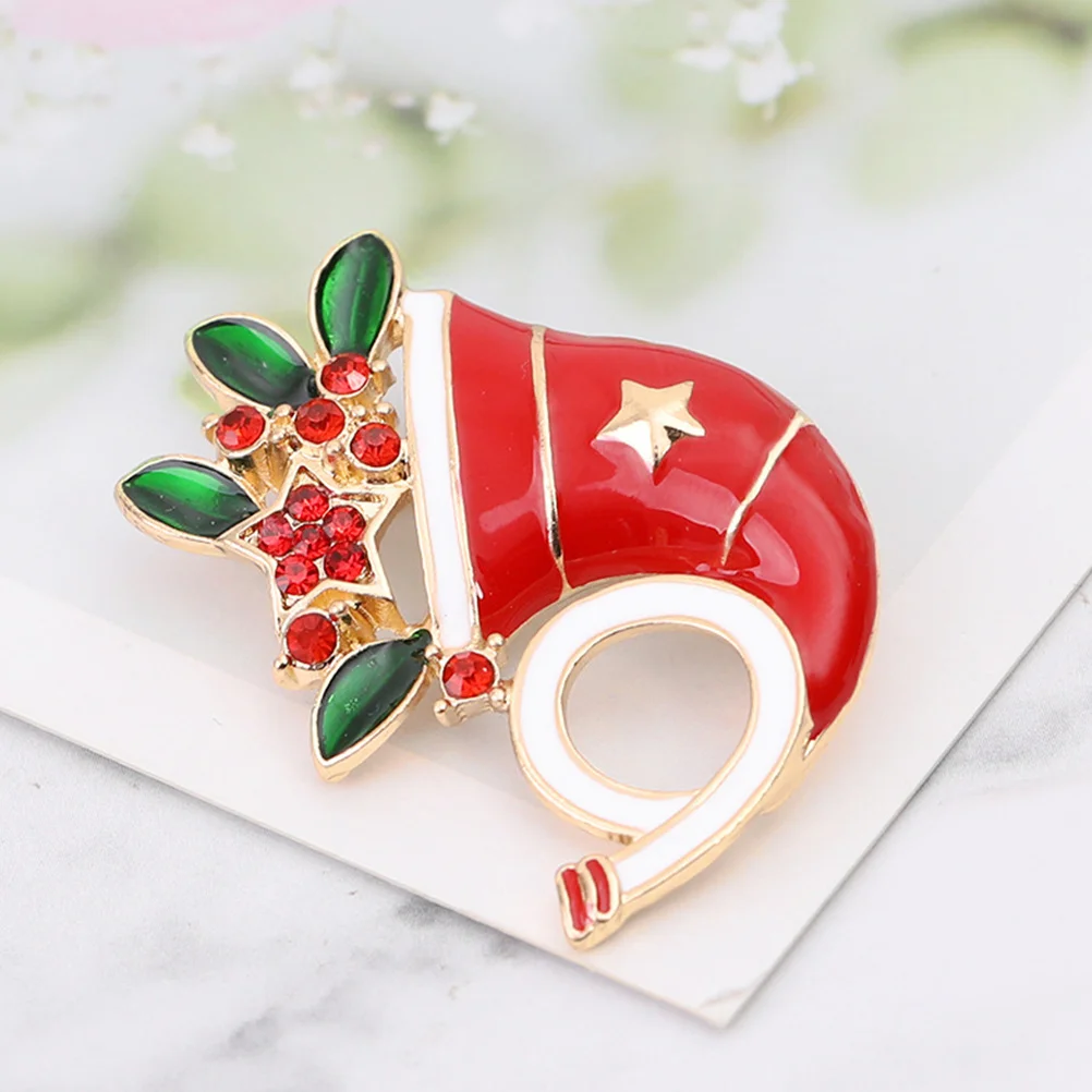 

6Pcs Christmas Brooches Cartoon Christmas Enamel Pins for Clothes Collars Sweaters Holiday Party Badges Clothes Collar Corsage