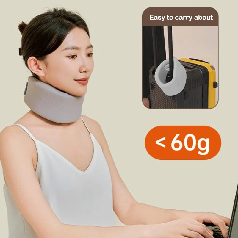 1 Pack Neck Support Adjustable Neck Support Cervical Sponge Neck Protector for Sleep Relief Neck Pain Breathable Neck Support