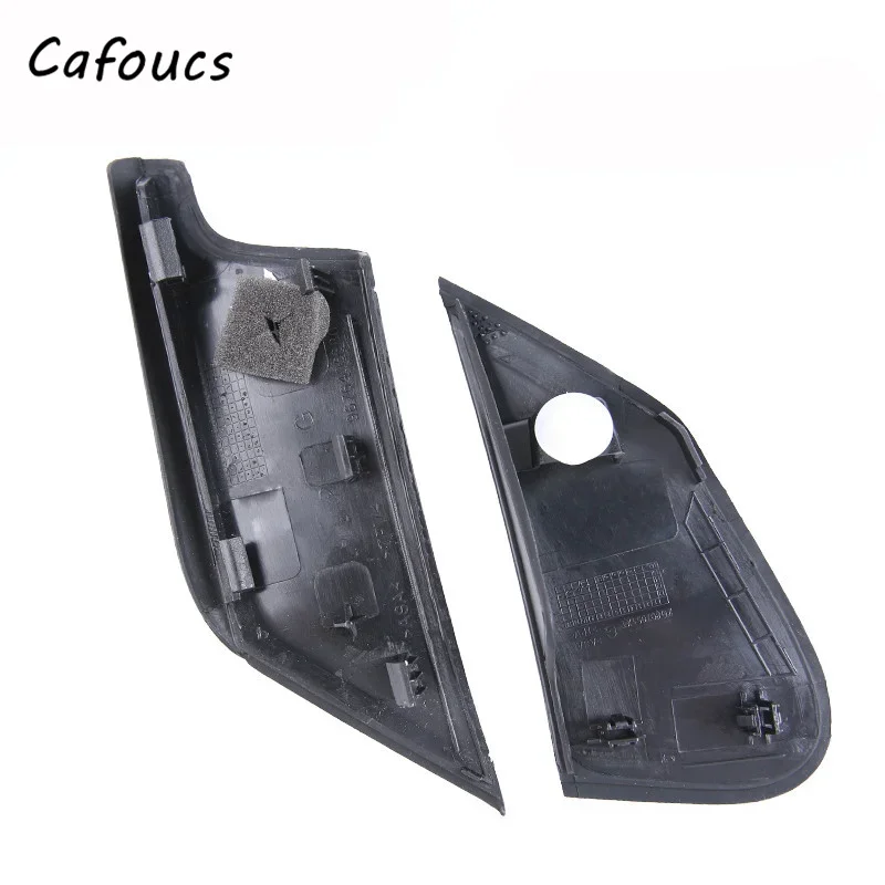 Cafoucs Front Triangular Glass Decorative Board Flow Sink Cover Rearview Mirror Triangle Shell For Peugeot 308 408