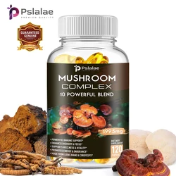 Mushroom Supplements Lion’s Mane and Cordyceps Reishi – Natural Premium Extracts 120 Tablets 60 Day Supply