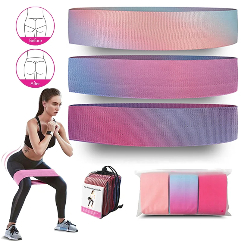 Beautiful Buttocks With Resistance Band, Anti Slip Elastic Hip Loop, Fitness Squat Yoga, Tension Stretching Circular Band