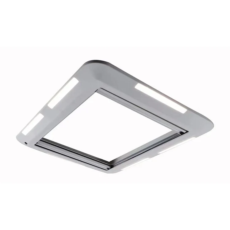 

Hot Sale Motorhome Accessories RV Skylight 700*500mm with LED Light Caravan Roof Window with E13 Certification
