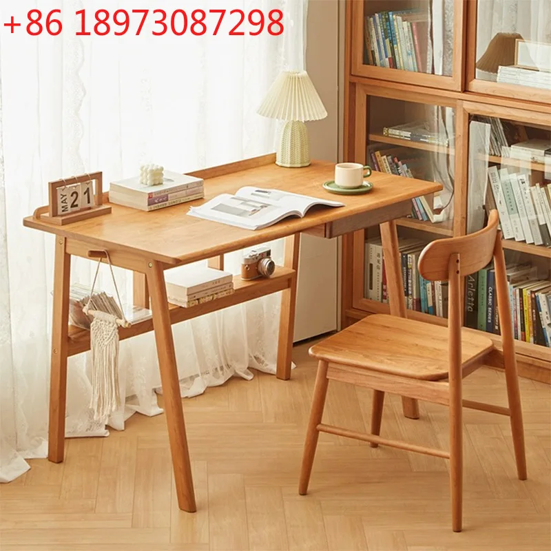 

Modern simple Japanese all solid wood home desk writing table
