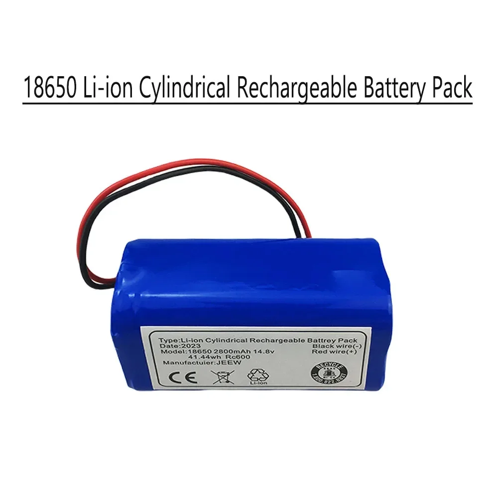 18650 New 2025 14.8V 2800mAh  Li-ion Battery Pack For LIFERO RX9 Robot Vacuum Cleaner Part