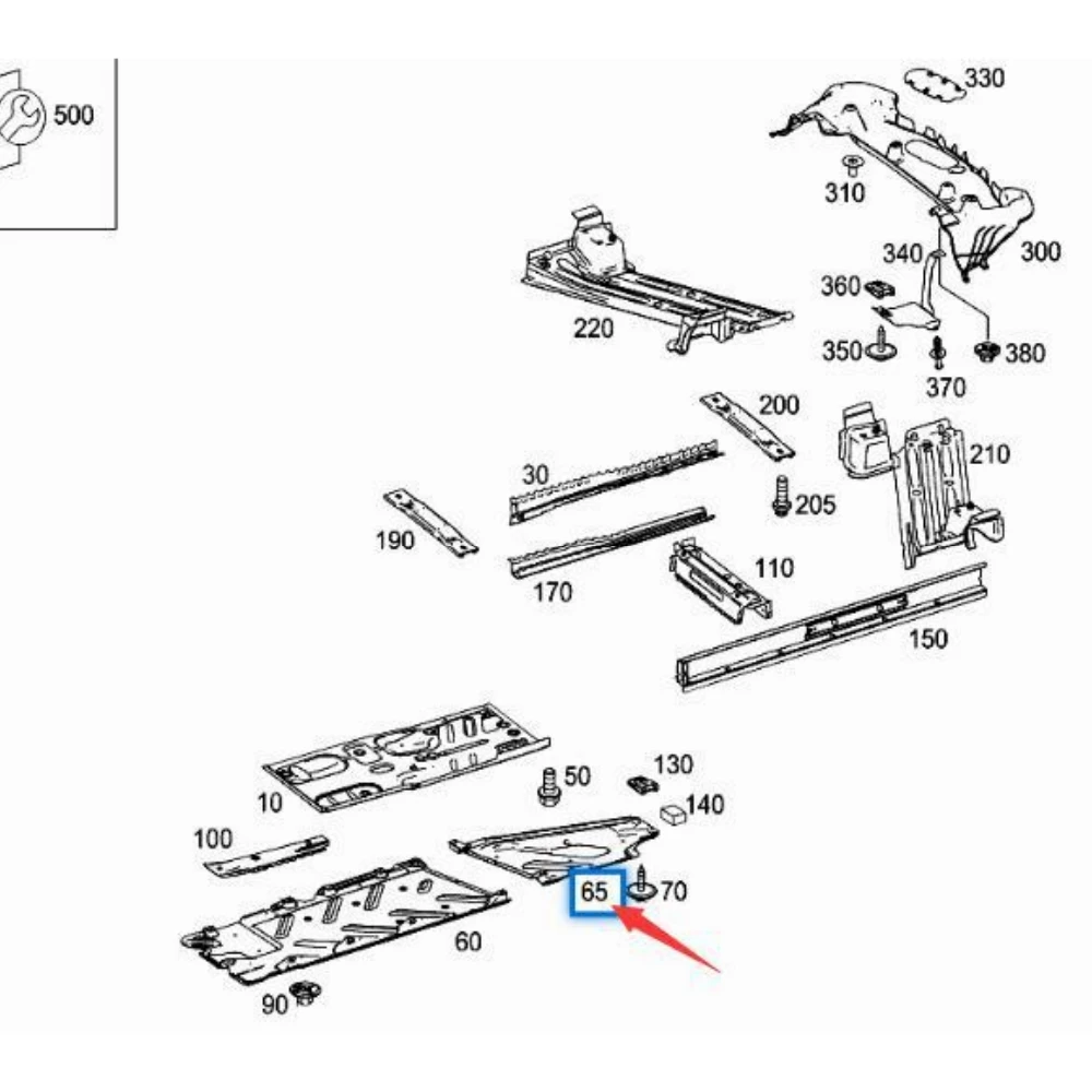 Underbody protection panel For Mercedes Benz CLA B-Class W117 W246 OEM 2466840300/2466840400