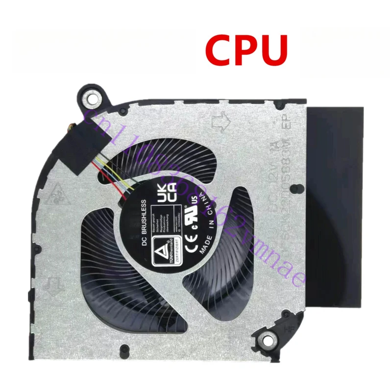 New CPU+GPU Cooling Fan for Acer Neo16 PHN16-71 PHN18 N22Q22 N23C12  P/N: FQ1H  FQ1J  12V 1A Fan