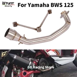 For Yamaha YZF BWS 125 125CC ZUMA 125 2002 - 2017 Full System Motorcycle Exhaust Escape Moto Stainless steel Front Link Pipe