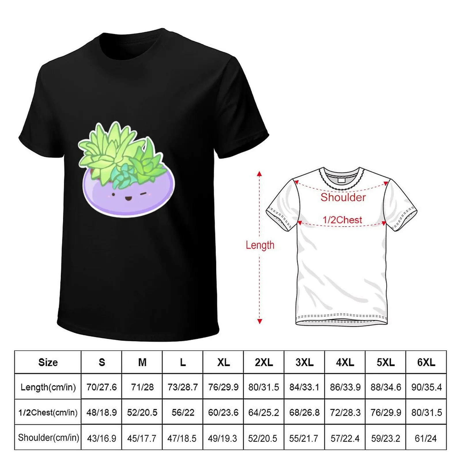 Cute spiky succulent T-Shirt anime stuff plain summer tops men t shirt