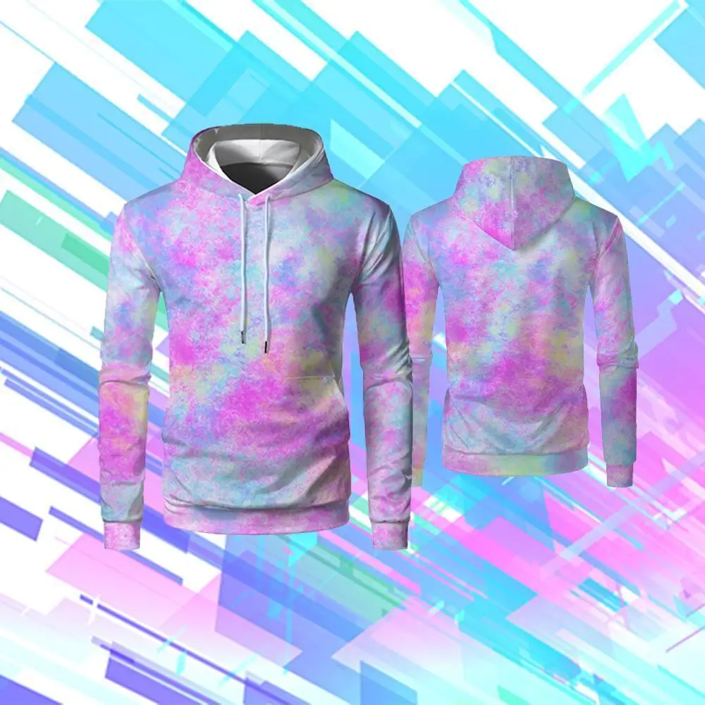 

New Tie-dye Hoodies Harajuku Fashion Street Style Pullovers Y2k Novelty Clothing Men's And Women's Oversized Sweatshirts