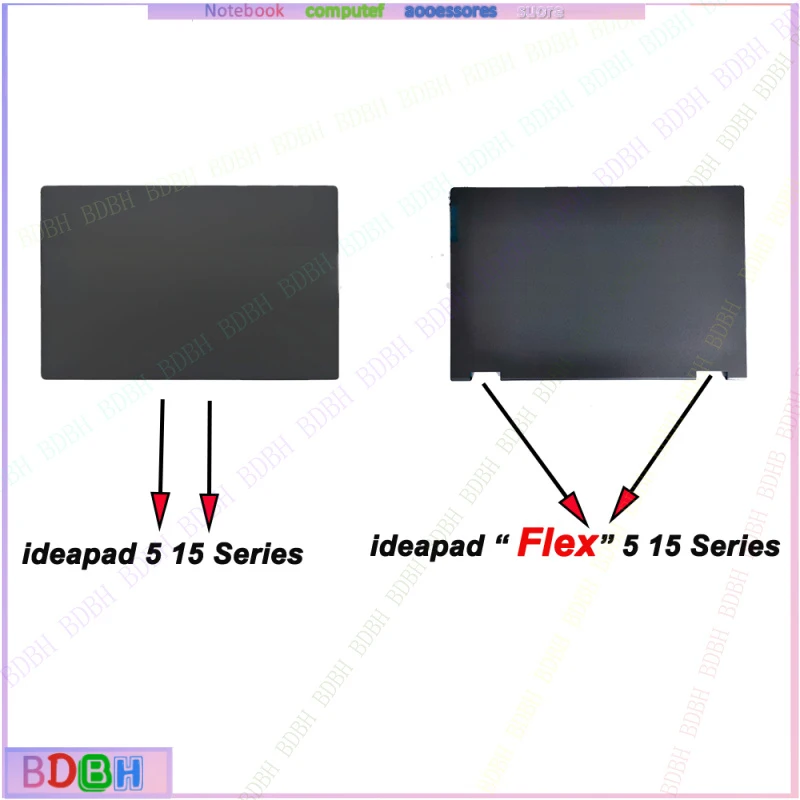 NEW LCD Back Cover Bezel Hinge For Lenovo 5 15ITL05 15IIL05 15ALC05 15ARE05 Blue