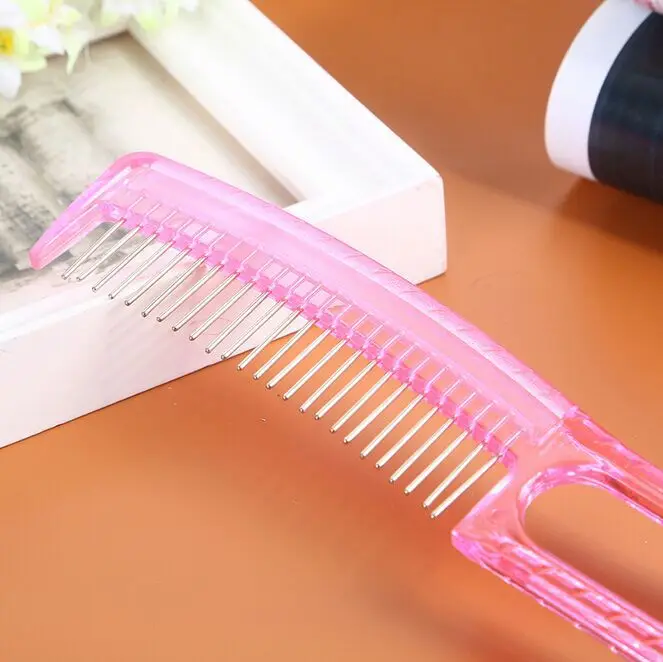 

Pink Anti-static Comb Fit For Long Wig Doll Steel Tooth Comb Wig Special Prevent Hair Frizz