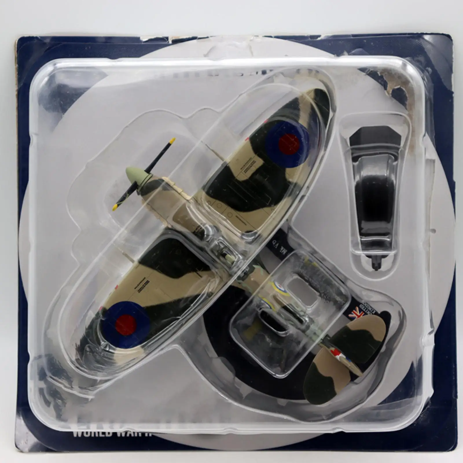 

1/72 Scale Aircraft Diecast Alloy Spitfire Fighter Ornament with Removable Stand Plane for Keepsake Room Decor Boys Souvenir
