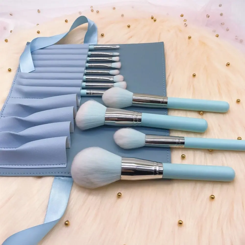 12 pièces/ensemble pinceaux de maquillage professionnels fourrure douce fard à paupières poudre brosse ombre à paupières correcteur ensemble de pinceaux cosmétiques