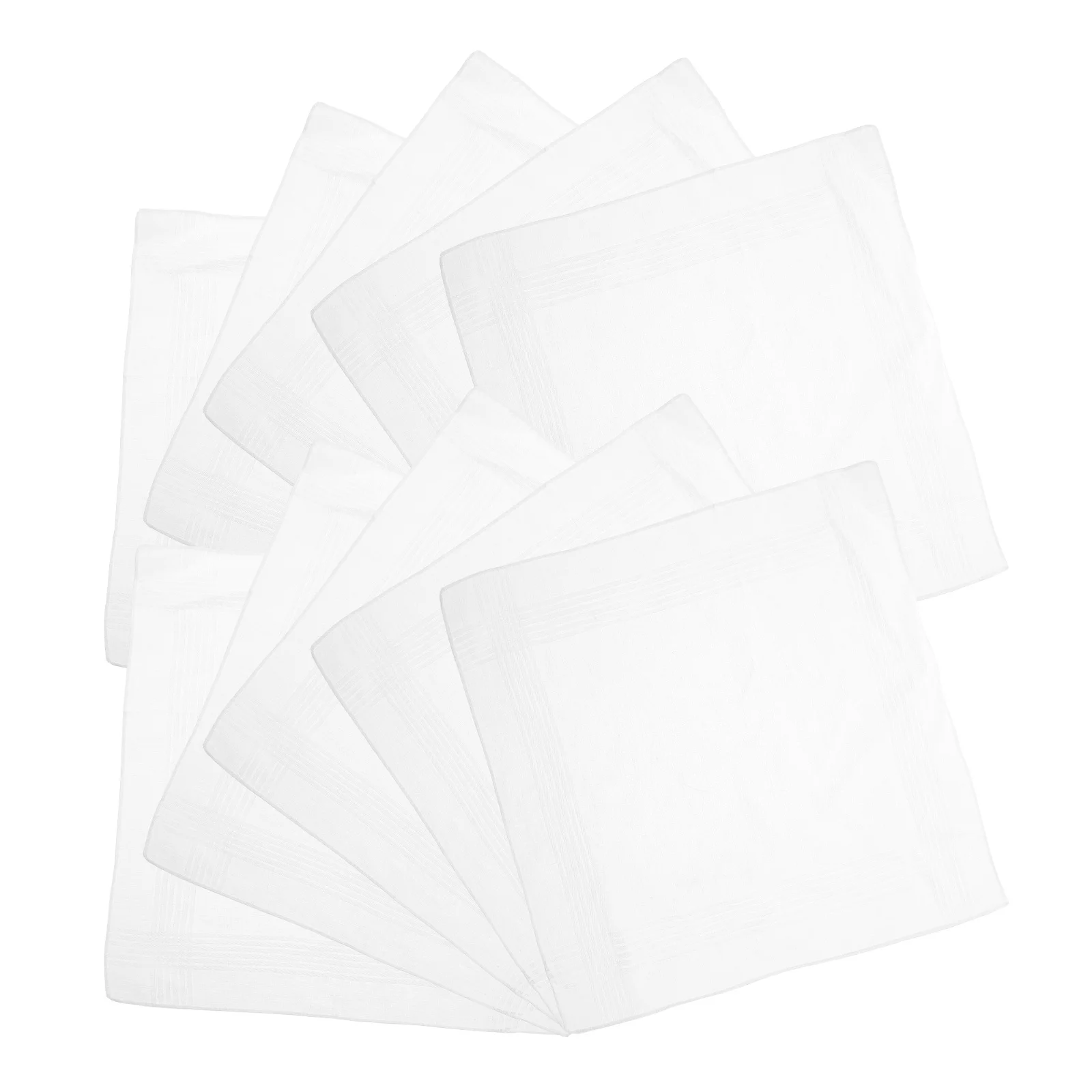 منديل من القطن الأبيض مادة القطن الخالص المطرزة تصميم الأزهار اليدوية التعادل صبغ الحرفي المصنوع للمناسبات الخاصة #2