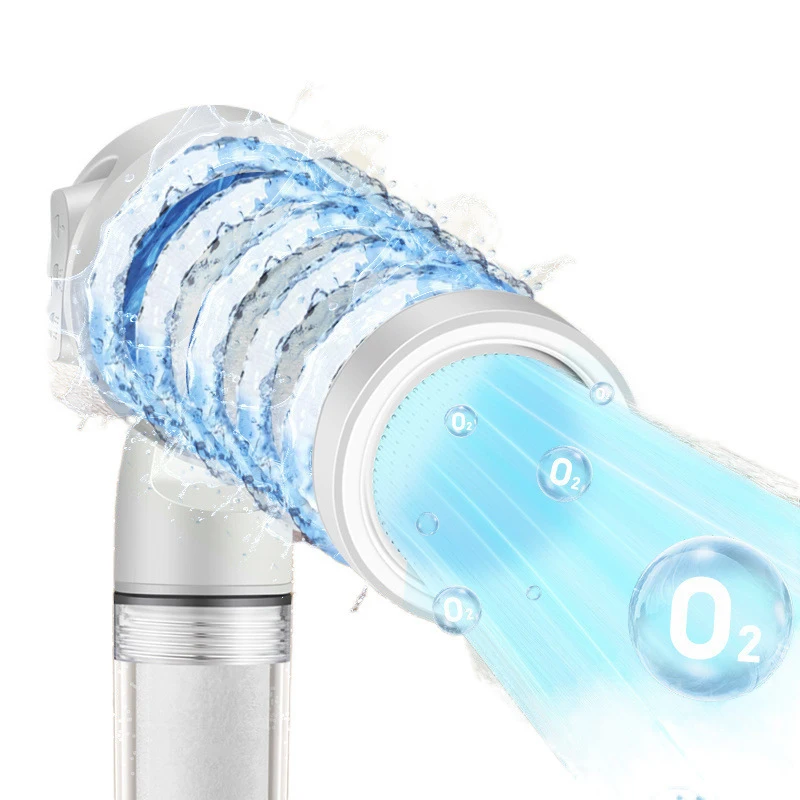 

{MX} 1 Set Travel Portable Shower Head Water Purifying Nozzle For Business Trips Hotel Pressurized Filter Shower Head