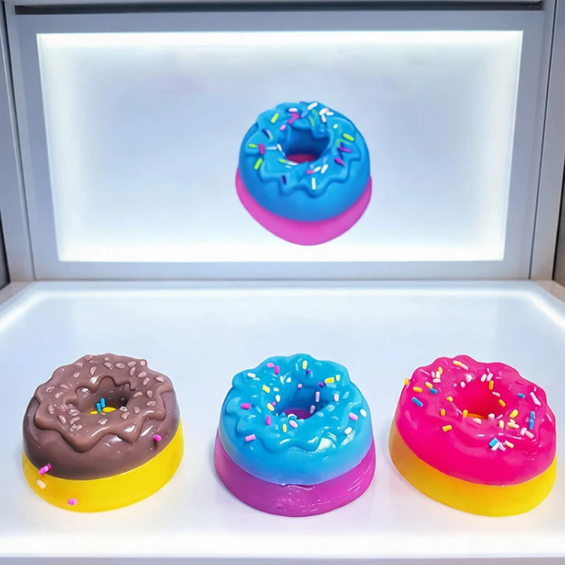 Ei-Donut Sensorisches Fidget-Spielzeug zur Stresslinderung, ADHS- und Angst-Beruhigung, Schreibtisch-Deko, Konzentrationsförderer, Quetsch-Stresskiller für Kinder und Erwachsene