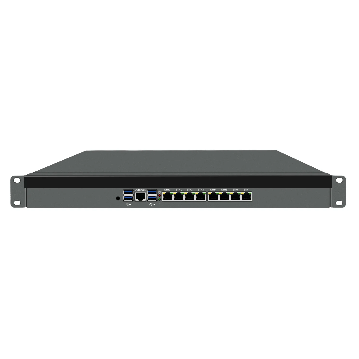 Partaker 19 بوصة 1U خادم جدار الحماية LGA2011 Intel C612 Xeon E5-2650 V4 8*2.5G Lan 2-4 10G SFP Network Appliance VPN OPNsense